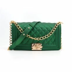 CHINA WHAT'S NEW 1027 - DARK GREEN JELLY PURSE (LARGE)