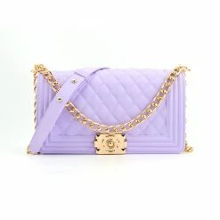CHINA WHAT'S NEW 1027 - LIGHT PURPLE JELLY PURSE (LARGE)