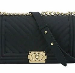 CHINA 1028 BLACK JELLY PURSE (LARGE) WHAT'S NEW