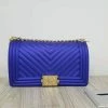 CHINA WHAT'S NEW 1028 BLUE JELLY PURSE (LARGE)