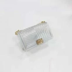 CHINA WHAT'S NEW 1028 CLEAR JELLY PURSE (LARGE)