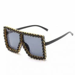 CHINA BLING SUNGLASSES - BLACK/BLACK WHAT'S NEW