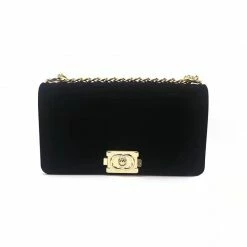 CHINA WHAT'S NEW 5012 - BLACK VELVET PURSE (LARGE)