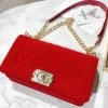 CHINA WHAT'S NEW 5012 - RED VELVET PURSE (LARGE)