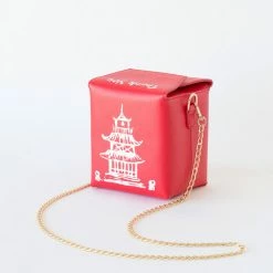 CHINA WHAT'S NEW 6542 CHINESE TAKE OUT PURSE - RED
