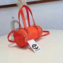 CHINA WHAT'S NEW 6801 - ORANGE T PURSE