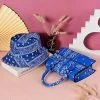 CHINA 9753 - BLUE BANDANA PURSE