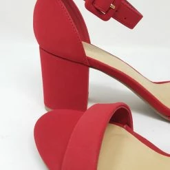 FORTUNE CAKE - LIPSTICK RED NUBUCK SHOE TYPE