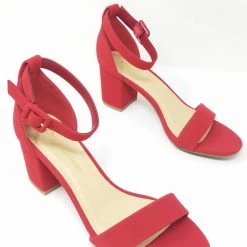 FORTUNE CAKE - LIPSTICK RED NUBUCK SHOE TYPE