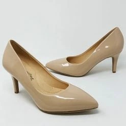 FORTUNE COEN - DARK BEIGE PATENT BACK IN STOCK