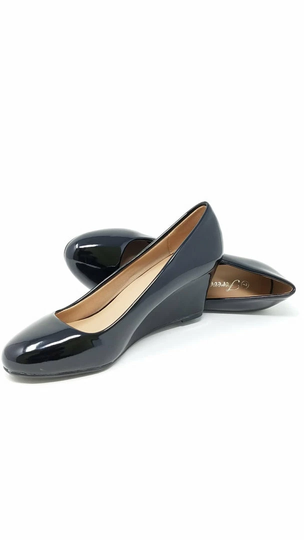 FOREVER DORIS22 - BLACK PATENT BACK IN STOCK