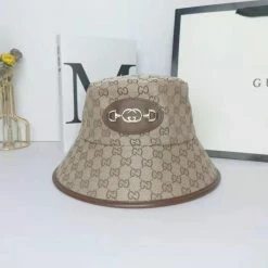 CHINA 6831 GG BUCKET HAT - BROWN