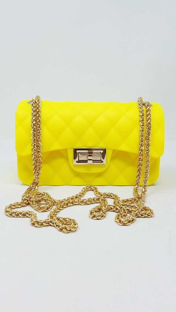 ELI JP067 - NEON YELLOW JELLY PURSE (SMALL) WHAT'S NEW