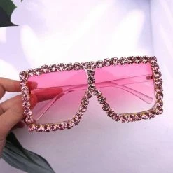 CHINA WHAT'S NEW BLING SUNGLASSES - PINK