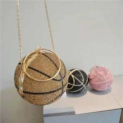 CHINA 2502 - BASKETBALL RHINESTONE PURSE (SMALL) WHAT'S NEW