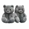 CHINA TEDDY BEAR GLITTER SLIPPERS - GREY WHAT'S NEW