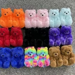 CHINA SHOE TYPE KIDS TEDDY BEAR SLIPPERS