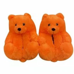 CHINA TEDDY BEAR SLIPPERS - ORANGE SHOE TYPE
