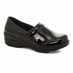 RASOLLI DANNIS2517 - BLACK NURSING SHOE (BREAST CANCER AWARENESS)