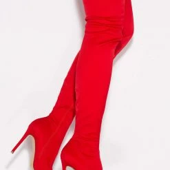 LILIANA GISELE7B - RED NEOPRENE LYCRA WHAT'S NEW