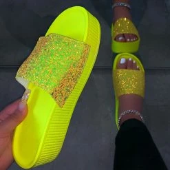 ELEGANCE GLITTER1 - NEON GREEN