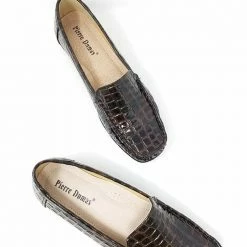 OLEM BACK IN STOCK HAZEL7 - BROWN CROCODILE