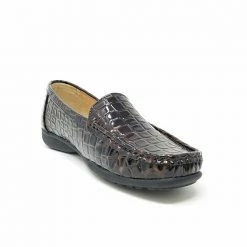 OLEM BACK IN STOCK HAZEL7 - BROWN CROCODILE