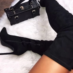 JP WHAT'S NEW HIBISCUS42 - BLACK SUEDE