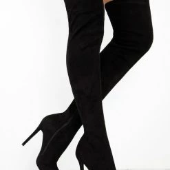 JP WHAT'S NEW HIBISCUS42 - BLACK SUEDE
