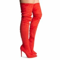 JP WHAT'S NEW HIBISCUS42 - RED SUEDE