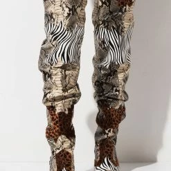 CAPE ROBBIN HILDA BOOT - ANIMAL PRINT