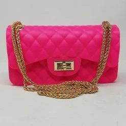 ELI JP068 - NEON PINK JELLY PURSE (MEDIUM)