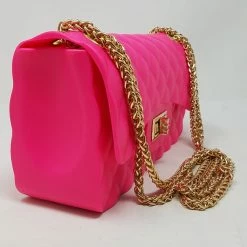 ELI JP068 - NEON PINK JELLY PURSE (MEDIUM)