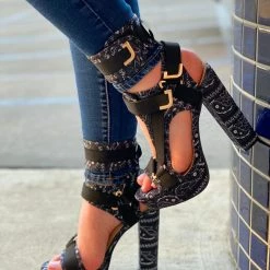 SPRINGLAND KEANDRA07B - BLACK BANDANA WHAT'S NEW