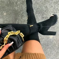 SPRINGLAND NATALIE05 - BLACK SUEDE WHAT'S NEW