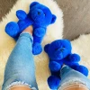 CHINA WHAT'S NEW TEDDY BEAR SLIPPERS - ROYAL BLUE