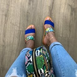 JP WATERFRONT73 - BLUE MULTI SNAKE